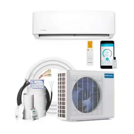 MRCOOL DIY12HP115C25 DIY 4th Generation Mini Split System with 12000 BTU, Heat Pump, Energy Star, 115V (DIY12HPC115C25 + DIY12HPWMAH115C25)